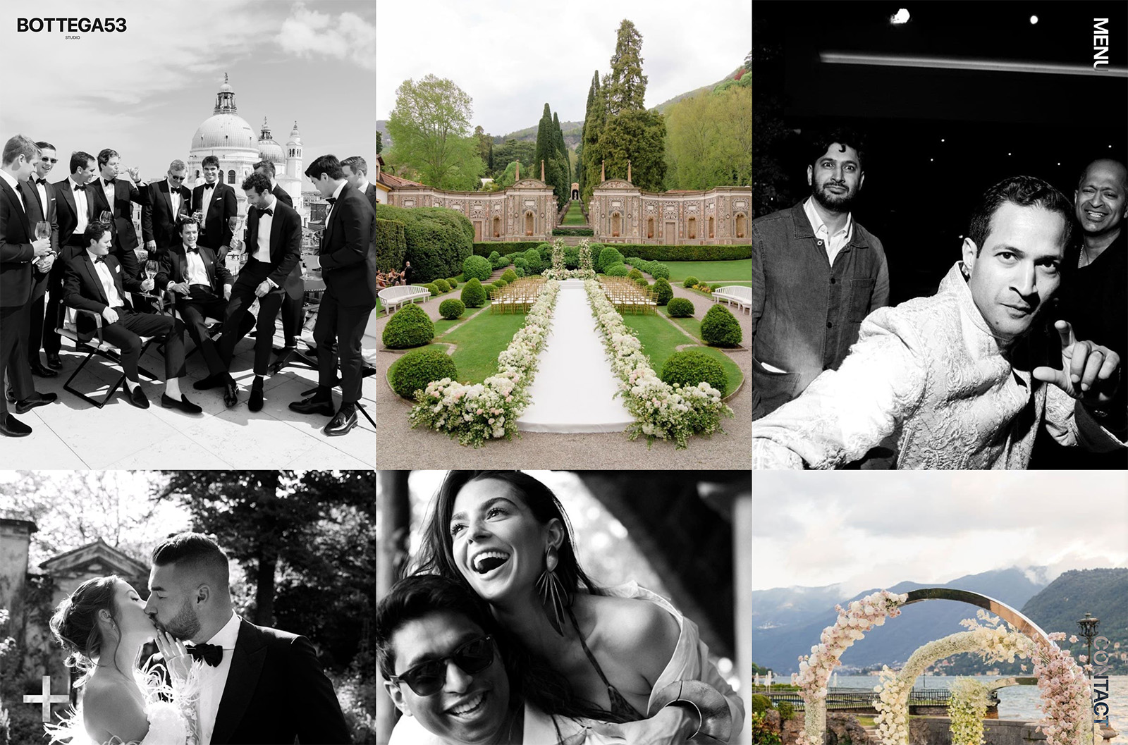 Botega 53 - wedding and event photographer website example