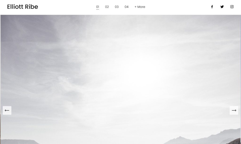 elliott photography website template
