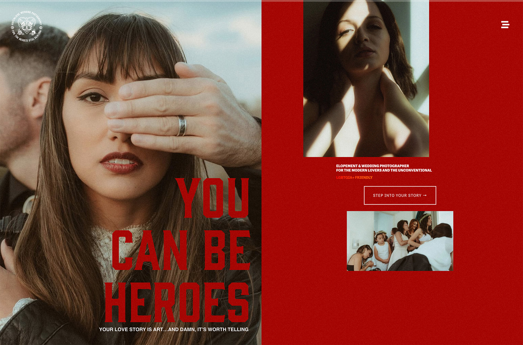 hafenliebe elopement and destination wedding photography website example