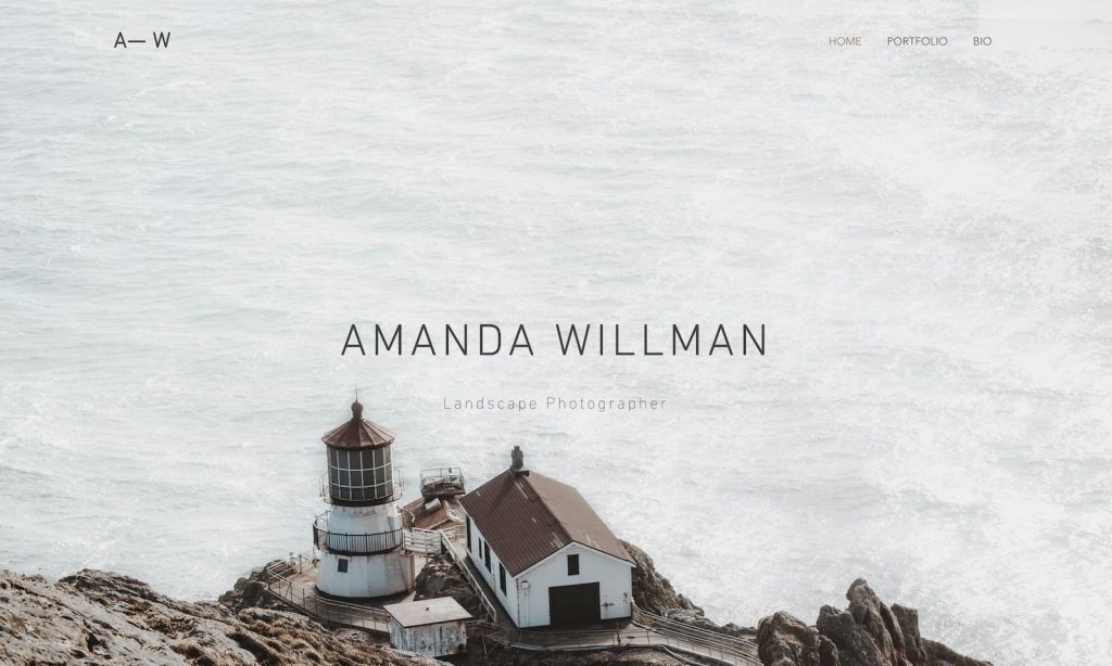 landscape photographer template