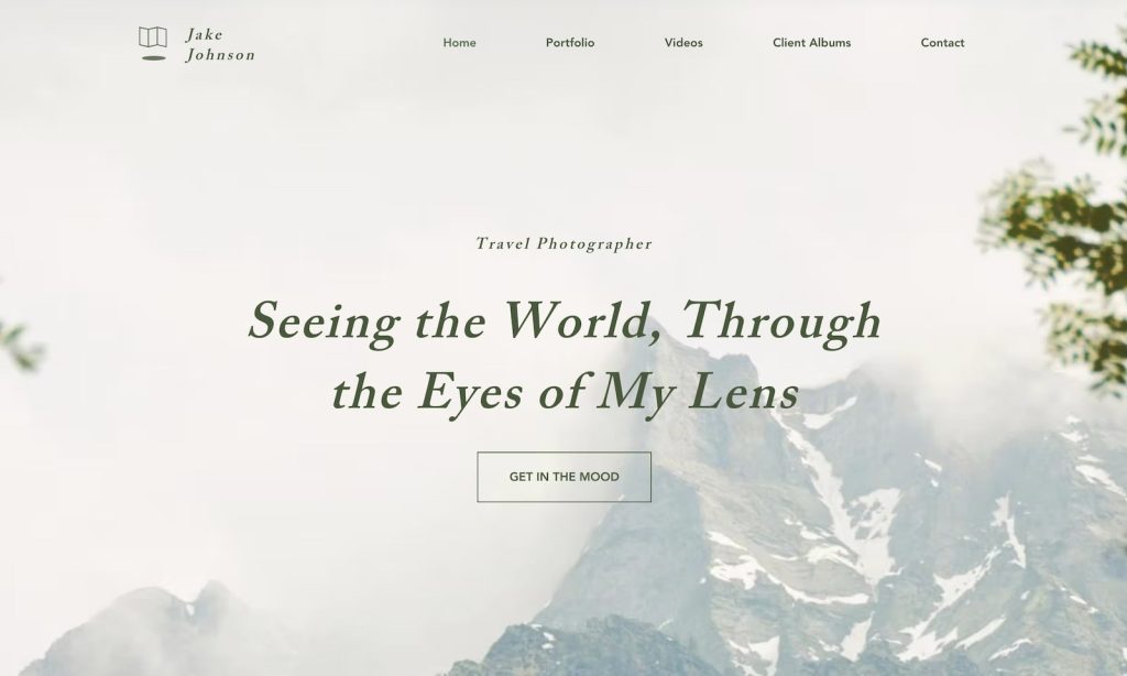 travel photographer template