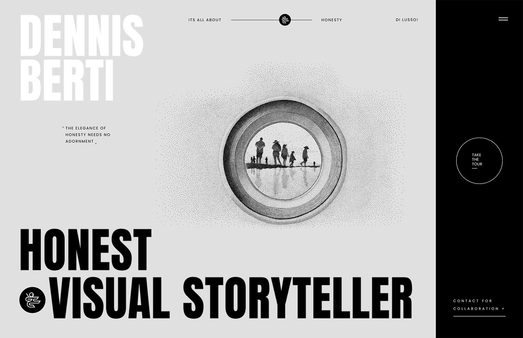 Dennis Berti - visual storyteller website design example