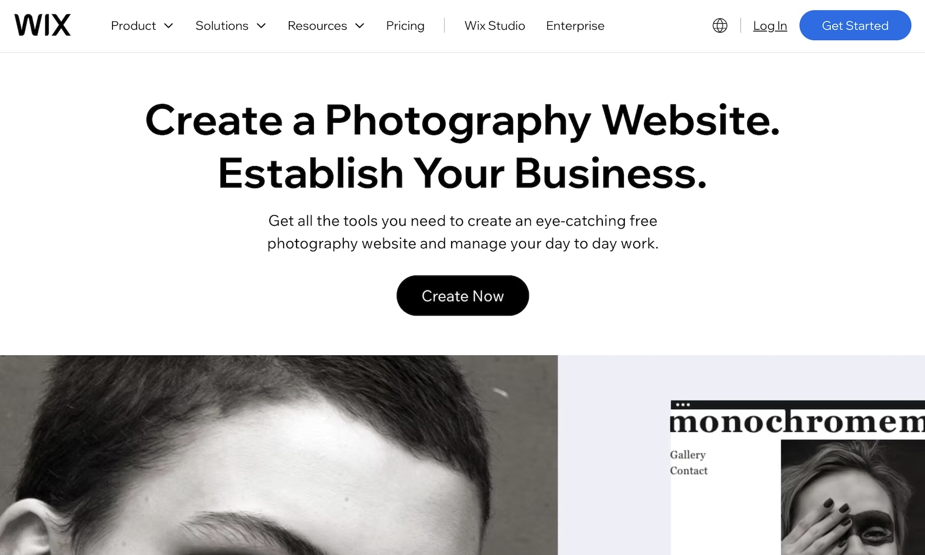 wix best all in one website builder for photographers